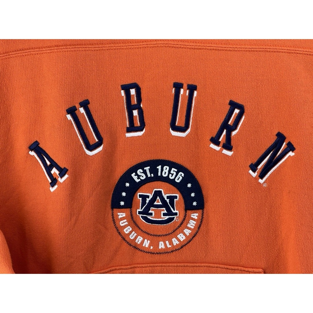 Auburn Tigers Hoodie Men's M Orange Embroidered Pullover Sweatshirt Colosseum - Picture 2 of 7
